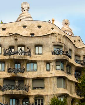 Casa Mila front exterior wave windows