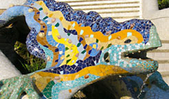 Park Guell mosaic lizard